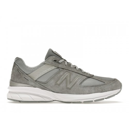 Кроссы New Balance 990v5 Grey White - мужская сетка размеров