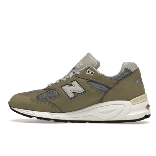 Кроссы New Balance 990v2 Made in USA Steel Blue - мужская сетка размеров