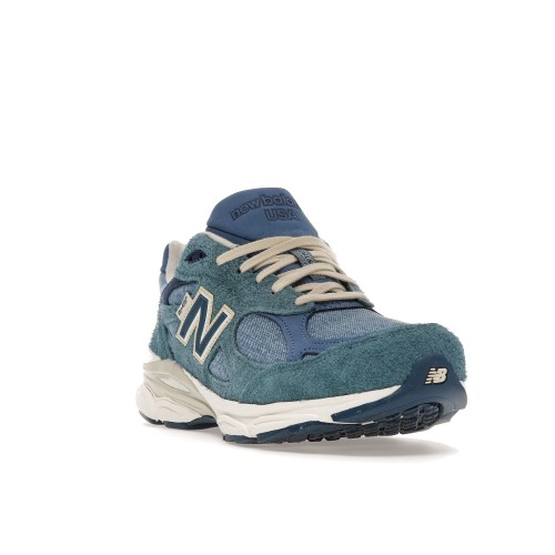 Кроссы New Balance 990v3 MiUSA Levis Denim - мужская сетка размеров