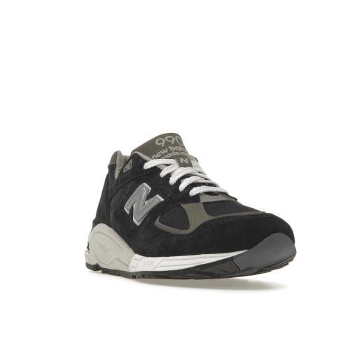 Кроссы New Balance 990v2 Navy Grey - мужская сетка размеров