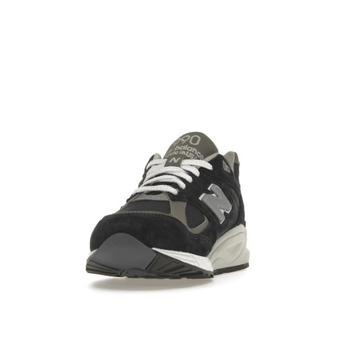 Кроссы New Balance 990v2 Navy Grey - мужская сетка размеров