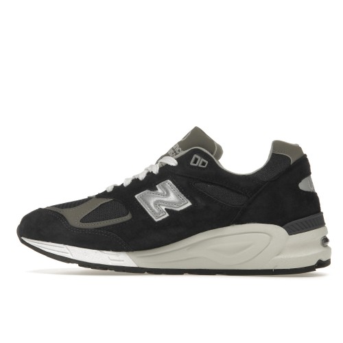 Кроссы New Balance 990v2 Navy Grey - мужская сетка размеров