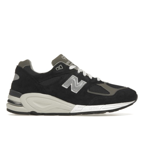Кроссы New Balance 990v2 Navy Grey - мужская сетка размеров