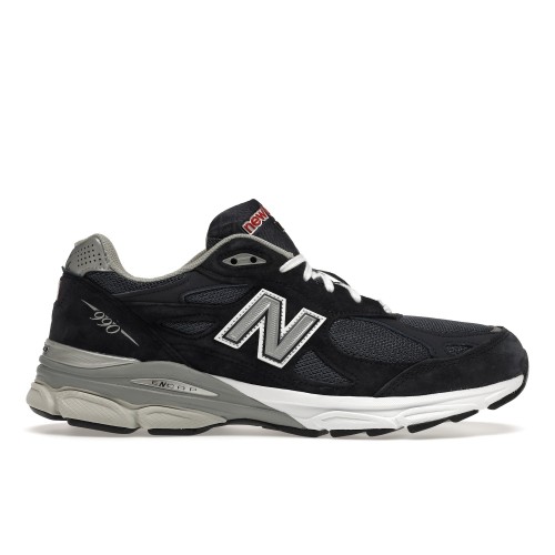 Кроссы New Balance 990v3 MiUSA Navy Denim - мужская сетка размеров