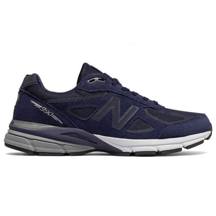 New Balance 990v4 Made In USA Reflective Navy - мужская сетка размеров New Balance 990v4 Made In USA Reflective Navy - мужская сетка размеров