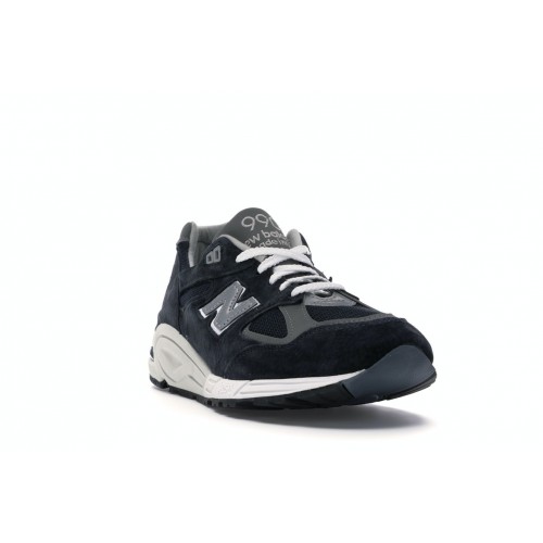 Кроссы New Balance 990v2 Kith Navy - мужская сетка размеров