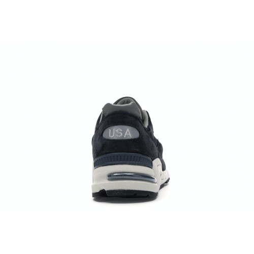 Кроссы New Balance 990v2 Kith Navy - мужская сетка размеров