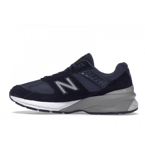 Кроссы New Balance 990v5 Navy - мужская сетка размеров