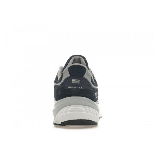 Кроссы New Balance 990v6 MiUSA Navy White - мужская сетка размеров