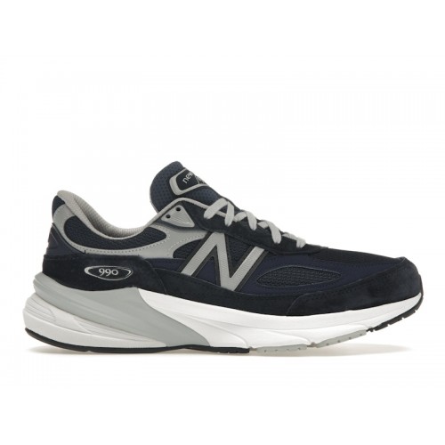 Кроссы New Balance 990v6 MiUSA Navy White - мужская сетка размеров