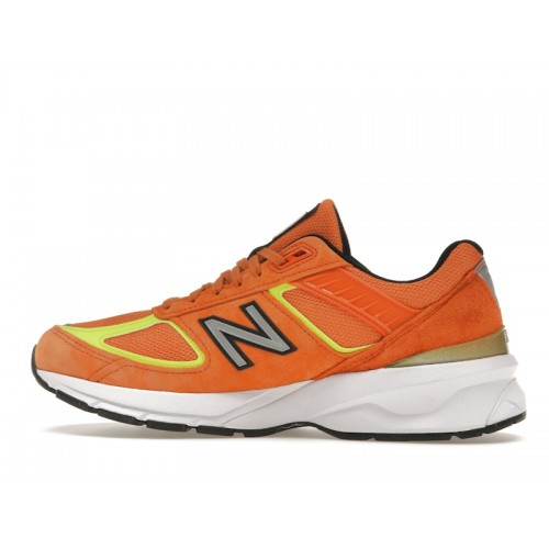 Кроссы New Balance 990v5 Orange - мужская сетка размеров