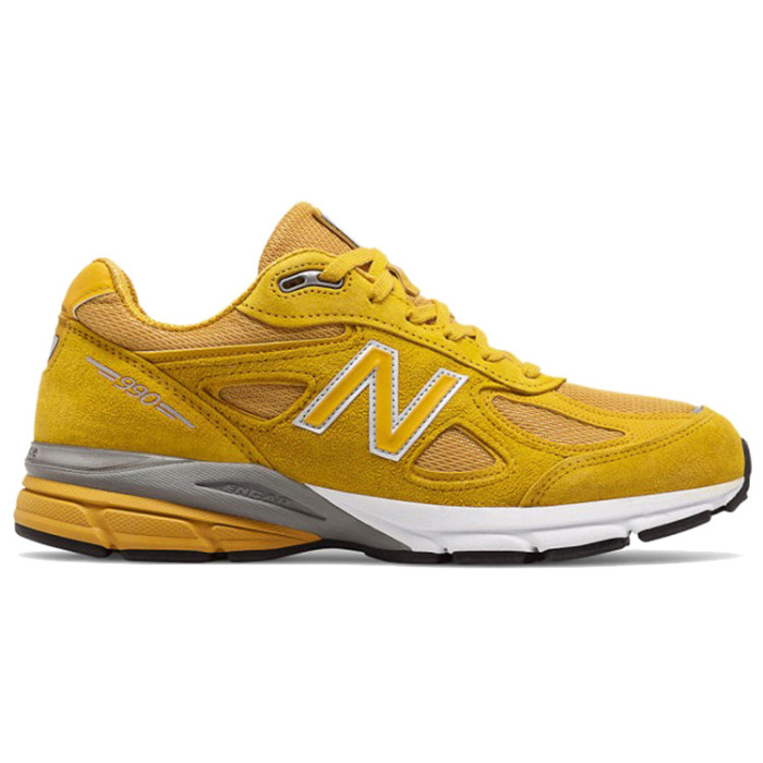 New Balance 990v4 Made In USA Yellow - мужская сетка размеров New Balance 990v4 Made In USA Yellow - мужская сетка размеров