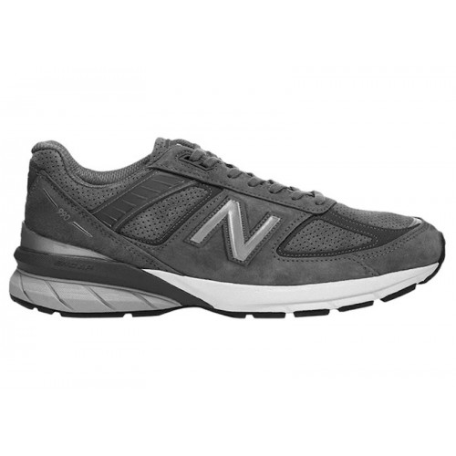 Кроссы New Balance 990v5 MiUSA Grey White - мужская сетка размеров
