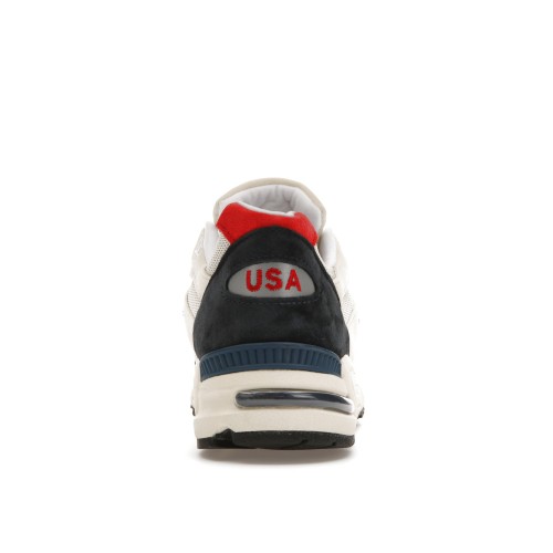 Кроссы New Balance 990v2 MiUSA Teddy Santis Navy Sea Salt - мужская сетка размеров
