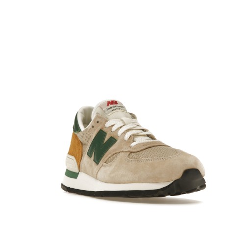 Кроссы New Balance 990v1 MiUSA Tan Green - мужская сетка размеров