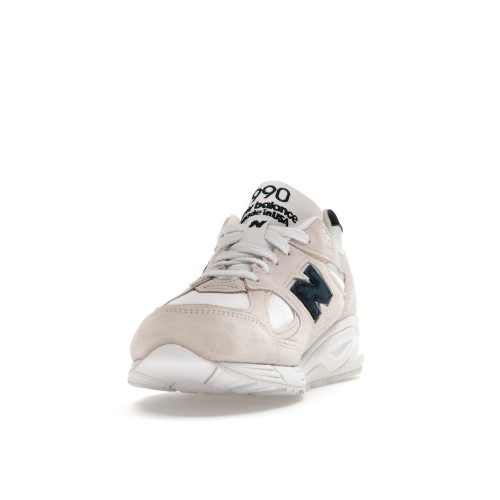 Кроссы New Balance 990v2 MiUSA Beige Black - мужская сетка размеров