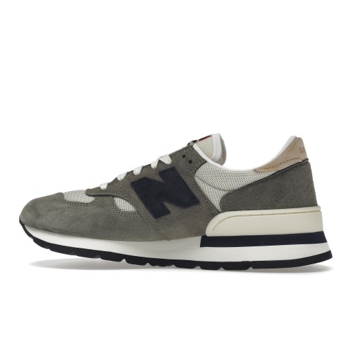 Кроссы New Balance 990v1 MiUSA Grey Blue - мужская сетка размеров