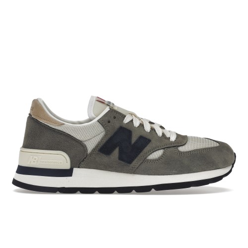 Кроссы New Balance 990v1 MiUSA Grey Blue - мужская сетка размеров