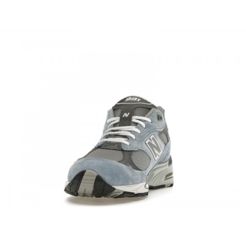 Кроссы New Balance 991 MiUK Dusty Blue Alloy Smoked Pearl - мужская сетка размеров