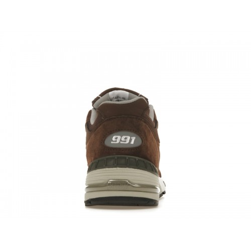 Кроссы New Balance 991 MiUK Mocha Brown - мужская сетка размеров