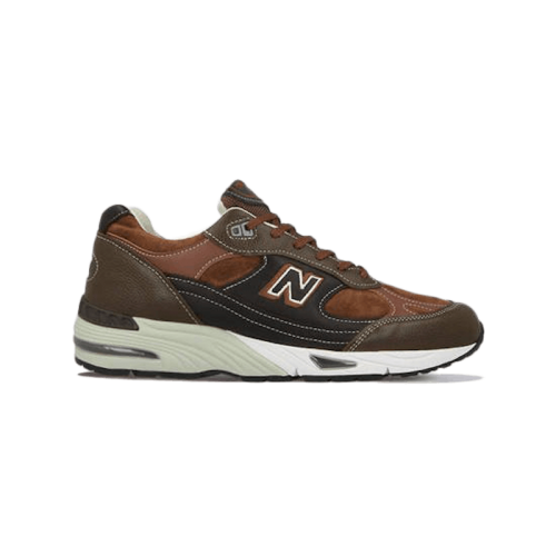 Кроссы New Balance 991 MiUK Brown - мужская сетка размеров