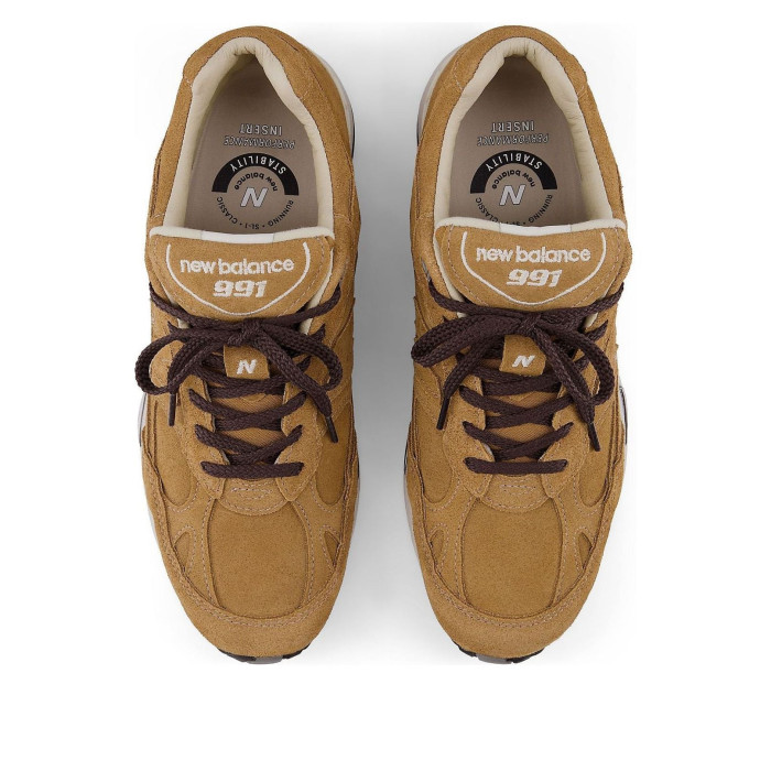 New Balance 991v1 Luxe Suede Made In UK Dijon - мужская сетка размеров New Balance 991v1 Luxe Suede Made In UK Dijon - мужская сетка размеров