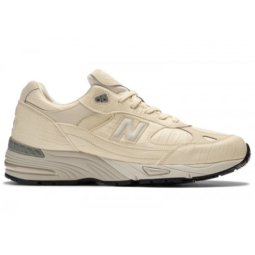 New Balance 991 MiUK Oyster Grey Crocodile - мужская сетка размеров