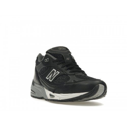 Кроссы New Balance 991 MiUK Black Magnet Smoked Pearl - мужская сетка размеров