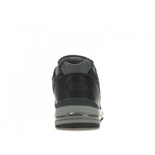 Кроссы New Balance 991 MiUK Black Magnet Smoked Pearl - мужская сетка размеров