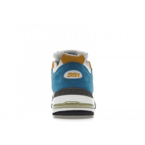 Кроссы New Balance 991 MiUK SNS Blue Yellow - мужская сетка размеров
