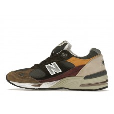Кроссовки New Balance 991 Olive Burgundy Brown