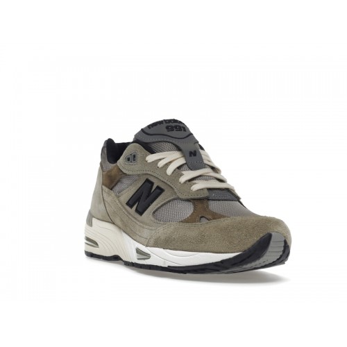 Кроссы New Balance 991 MiUK JJJJound Grey Olive - мужская сетка размеров