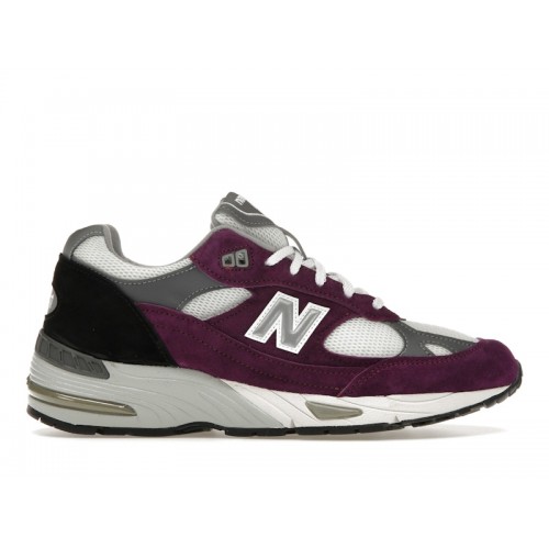 Кроссы New Balance 991 MiUK Grape Juice - мужская сетка размеров