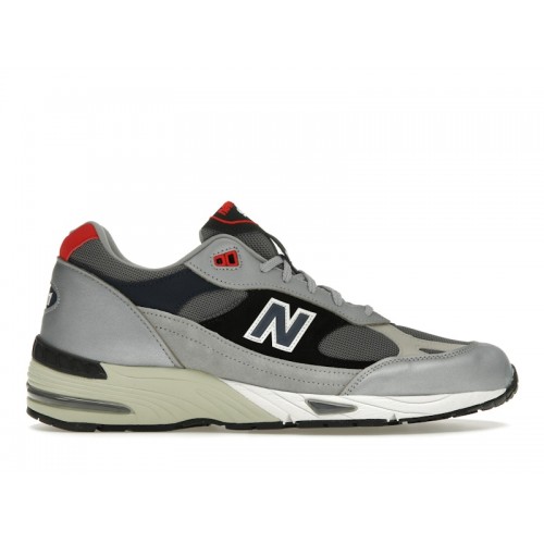 Кроссы New Balance 991 MiUK Silver - мужская сетка размеров