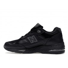 Кроссовки New Balance 991 MiUK Leather Black Grey