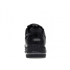 Кроссовки New Balance 991 MiUK Leather Black Grey