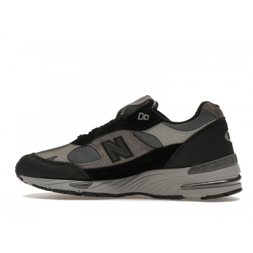 Кроссы New Balance 991v1 MiUK Urban Winter Pack Black - мужская сетка размеров