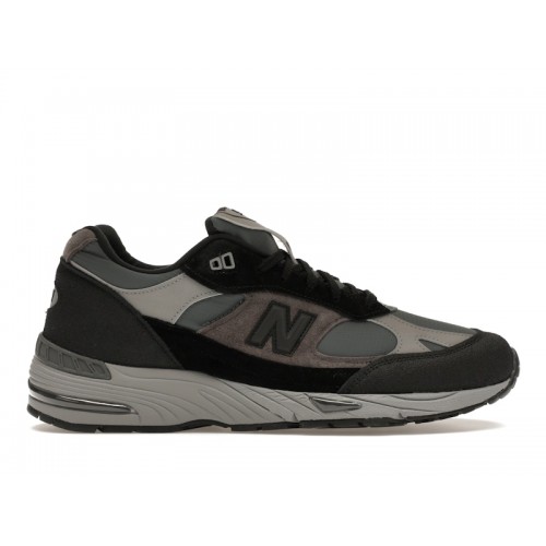 Кроссы New Balance 991v1 MiUK Urban Winter Pack Black - мужская сетка размеров