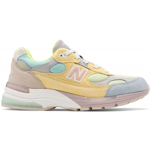 Кроссы New Balance 992 Yellow Beige - мужская сетка размеров