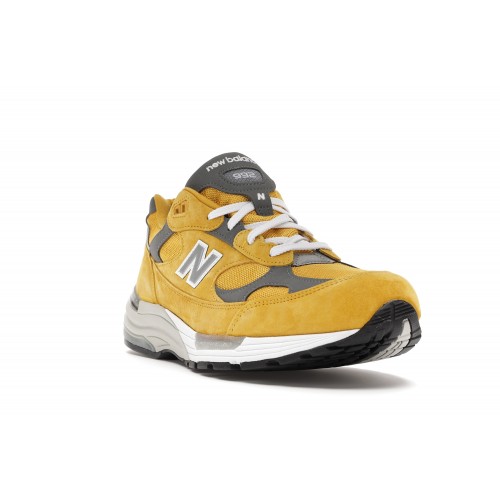 Кроссы New Balance 992 Yellow Grey - мужская сетка размеров