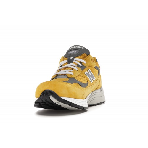 Кроссы New Balance 992 Yellow Grey - мужская сетка размеров