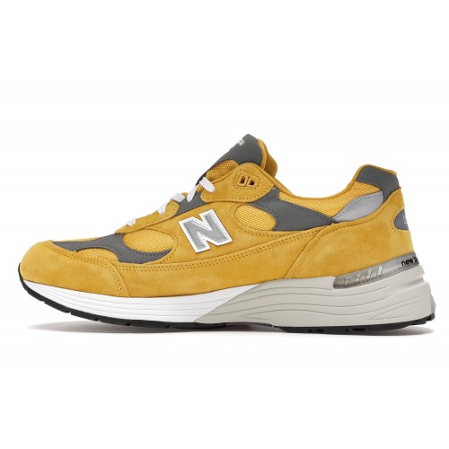 Кроссы New Balance 992 Yellow Grey - мужская сетка размеров