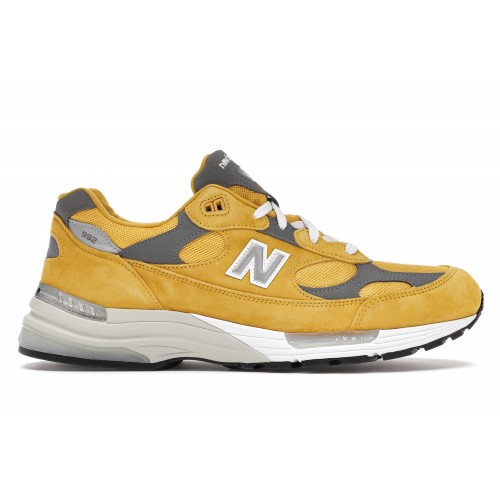 Кроссы New Balance 992 Yellow Grey - мужская сетка размеров