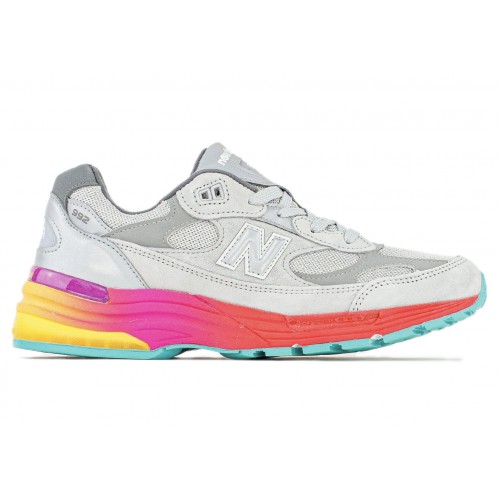 Кроссы New Balance 992 MiUSA Grey Multi - мужская сетка размеров