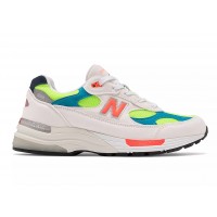 Кроссовки New Balance 992 White Neon Cyan