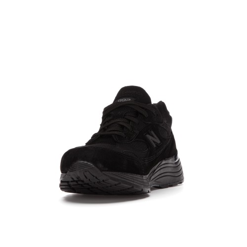Кроссы New Balance 992 Triple Black - мужская сетка размеров