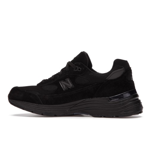 Кроссы New Balance 992 Triple Black - мужская сетка размеров
