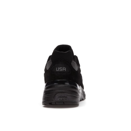 Кроссы New Balance 992 Triple Black - мужская сетка размеров