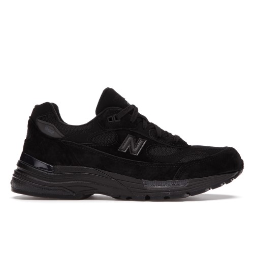 Кроссы New Balance 992 Triple Black - мужская сетка размеров