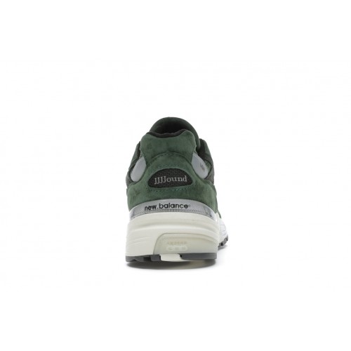 Кроссы New Balance 992 JJJJound Green - мужская сетка размеров